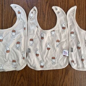 3 miffy baby bibs